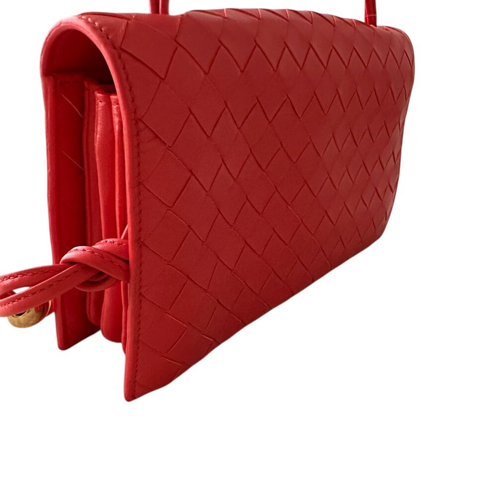 Bottega Veneta Intrecciato Flap Bag New